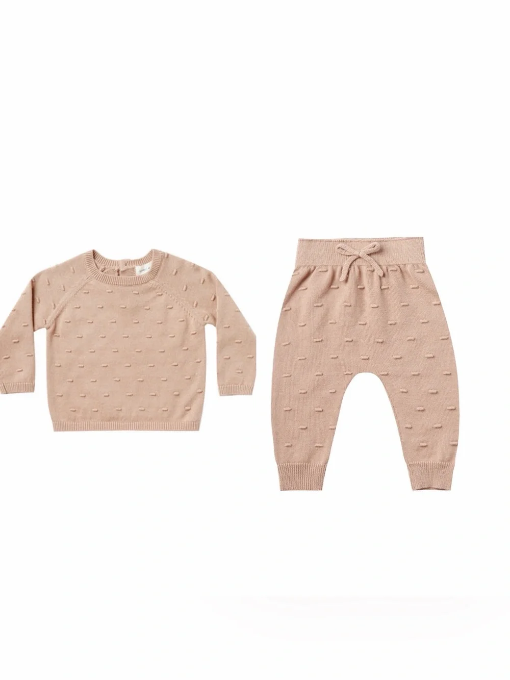 Quincy Mae Bailey Knit Sweater and Knit Pants; 3-6 months; Color: Petal - Picture 1 of 7